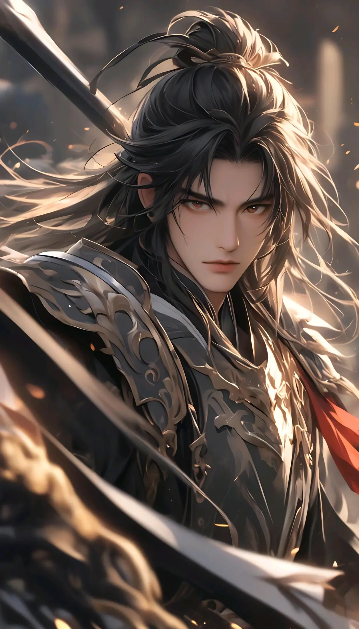 ai绘画,ai画的古风男子(画的是男将军).2024年7月28日