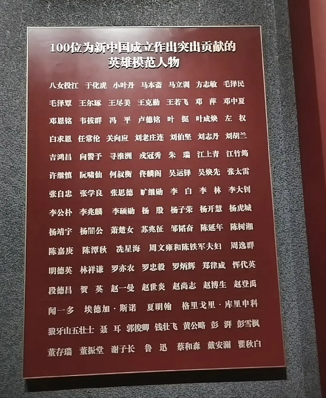 中国一百位模范英雄