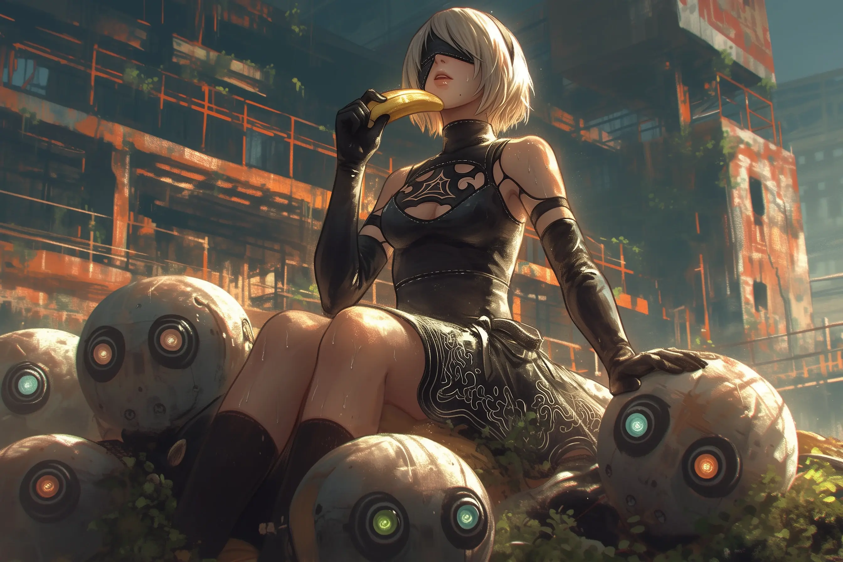 2b的战利品【ai绘壁纸】