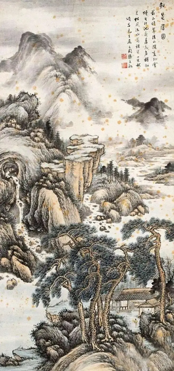 仿清"四王"之一王石谷的画几可乱真