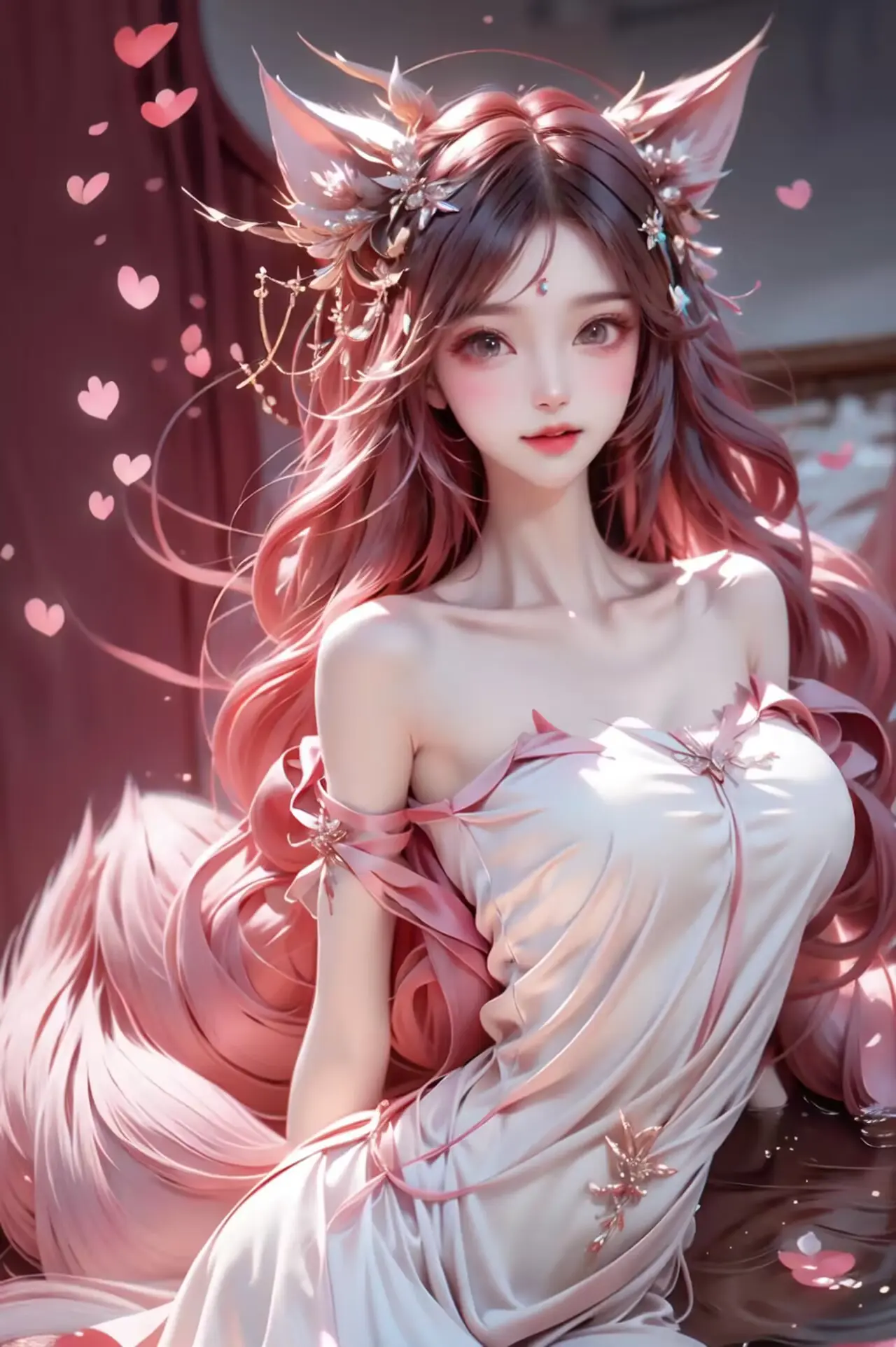 青春美少女古风清纯女生ai绘画二次元手机电脑高清壁纸