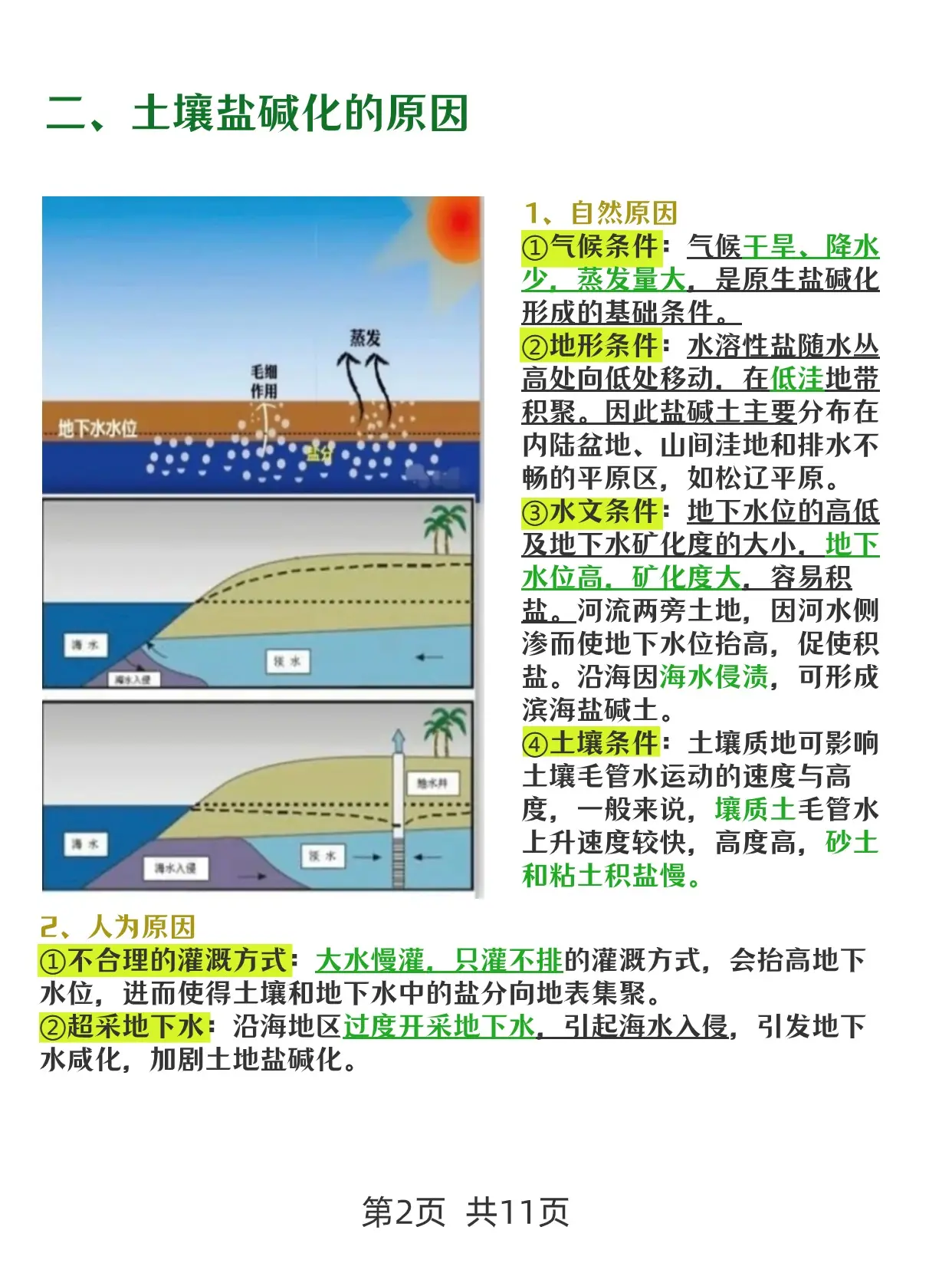 今年高考地理 我押土地盐碱化!