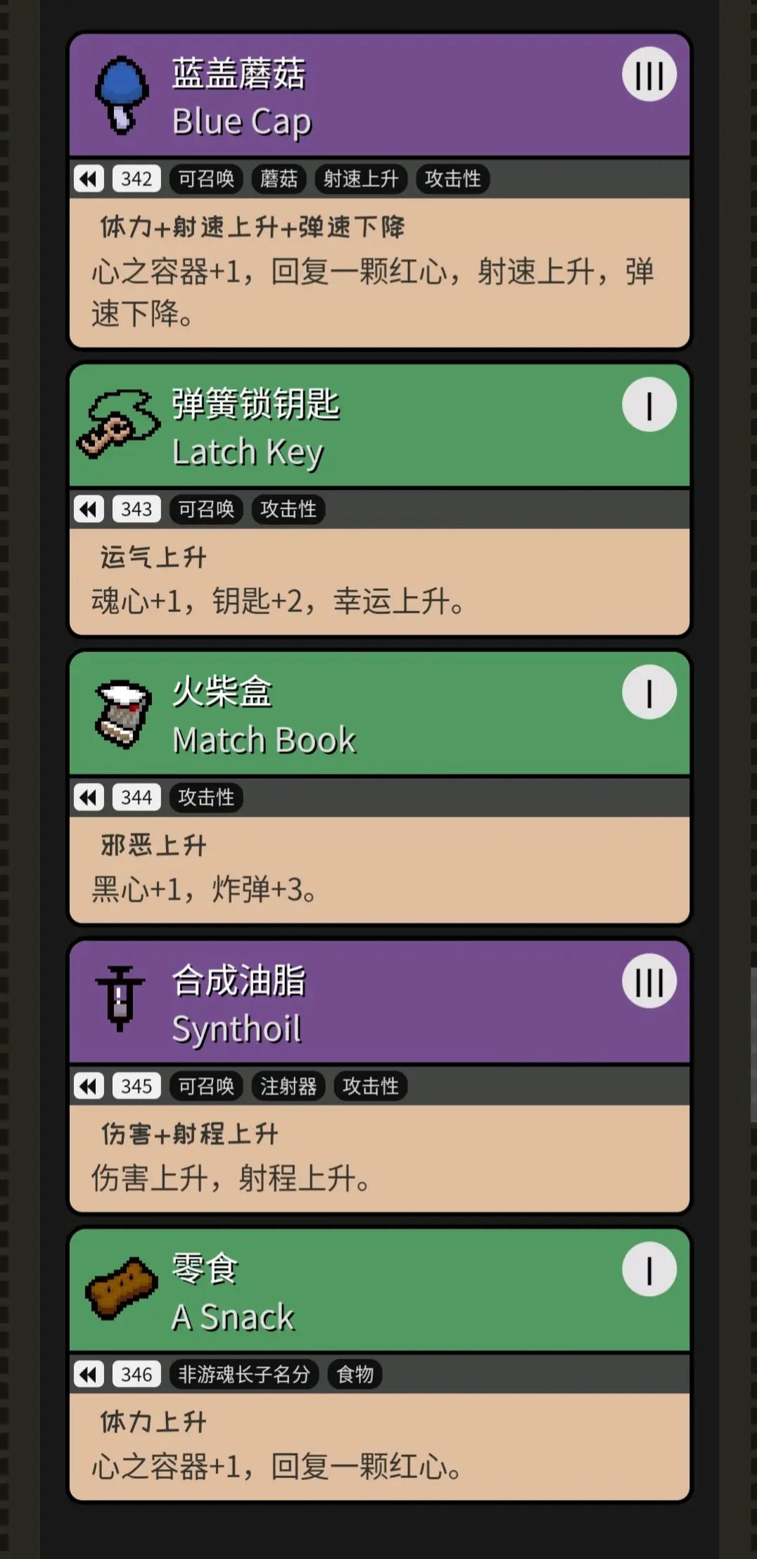 以撒的重生道具
