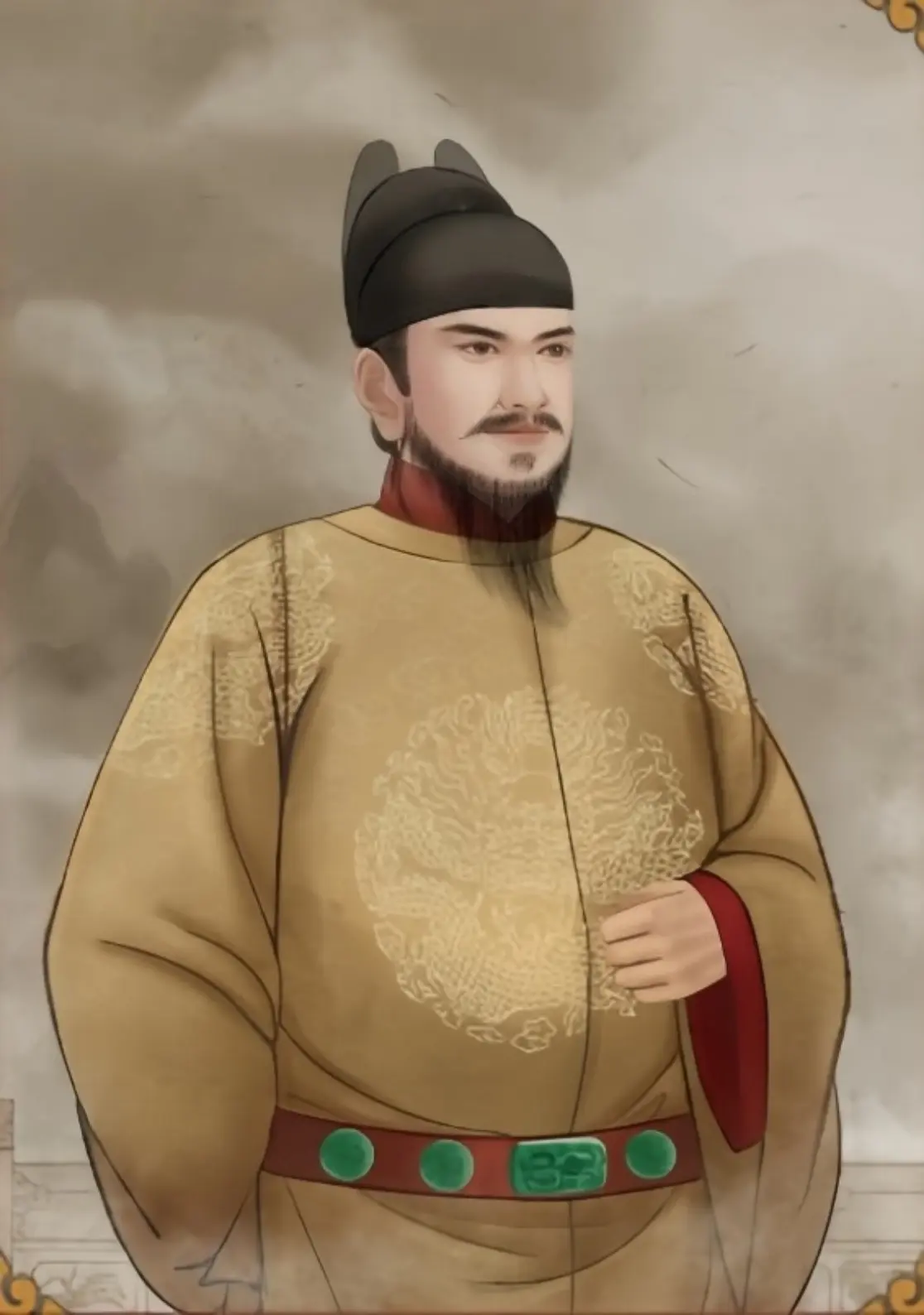 明太祖朱元璋立绘