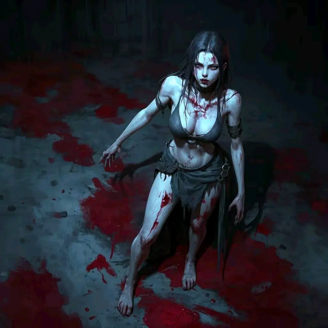 ai生成画(仿丧尸女)