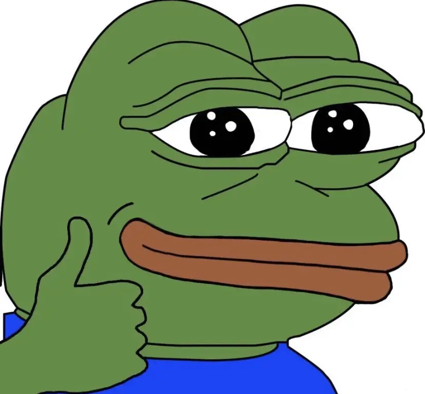 pepe是英文区远古表情包了,pepe是一只绿色的青蛙,和doge一个级别.