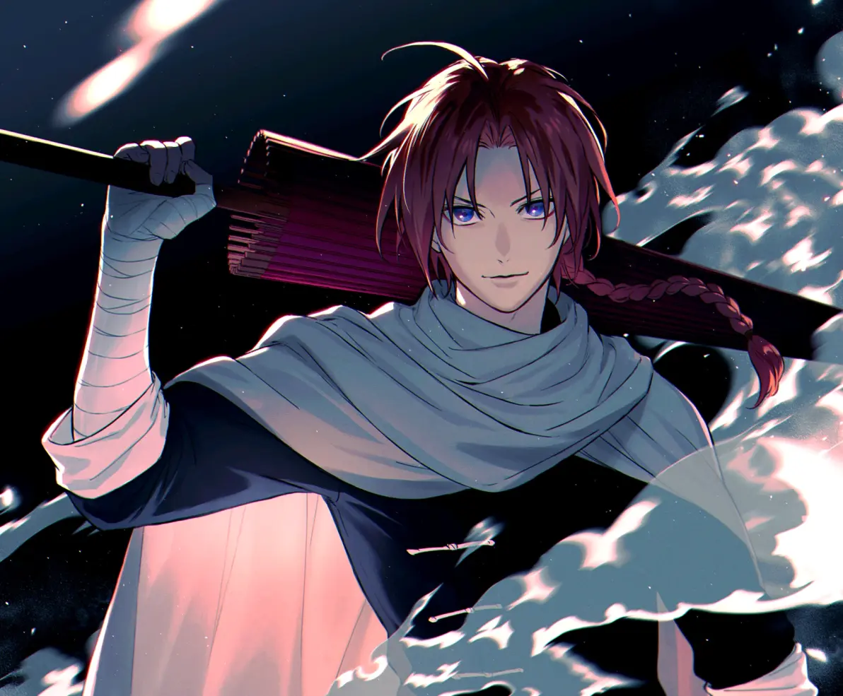 麻花辫男子插画特辑