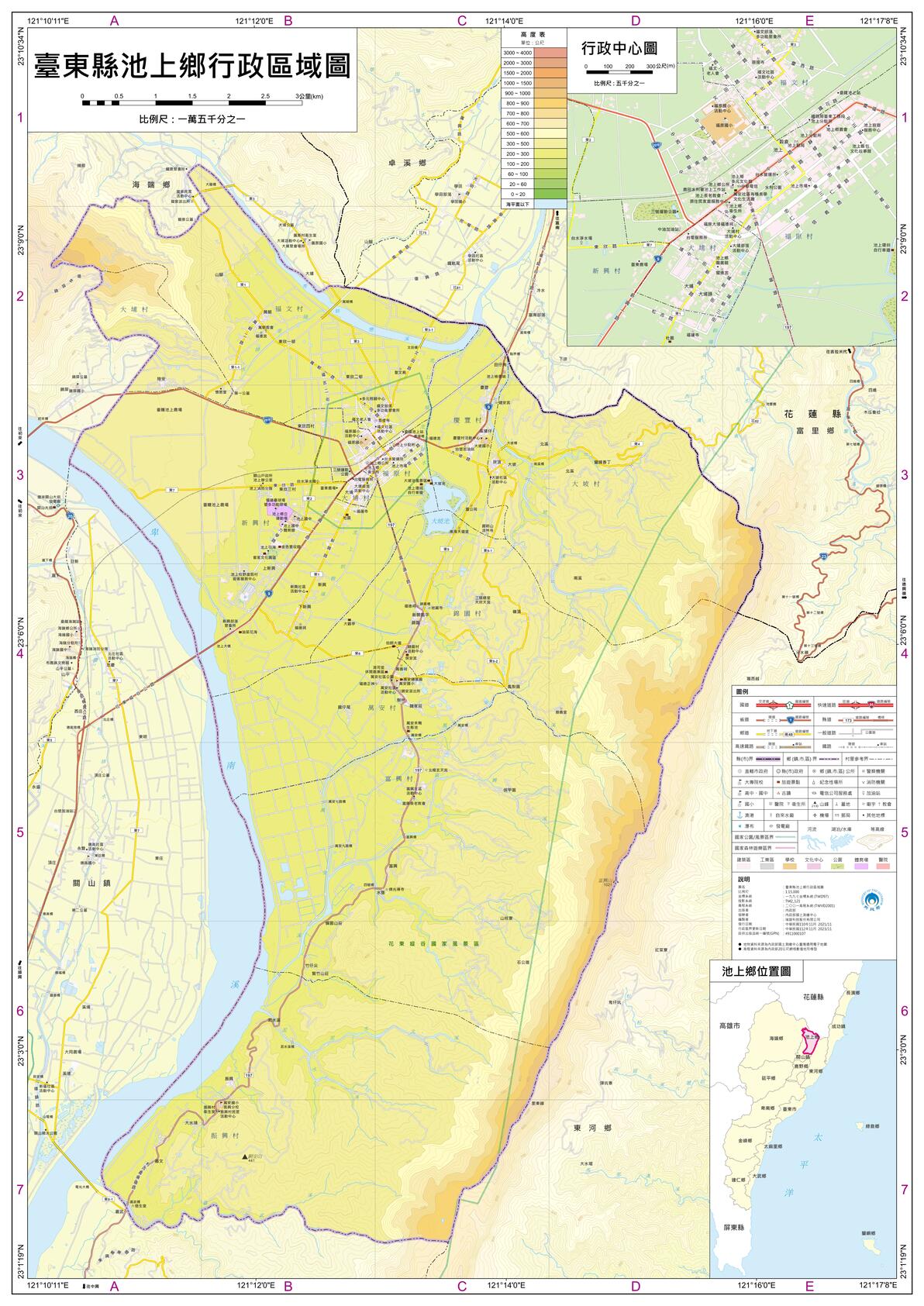 台湾省“地区”台东县(市、镇,乡级)行政区划超详细全要素地理地图 - 哔哩哔哩
