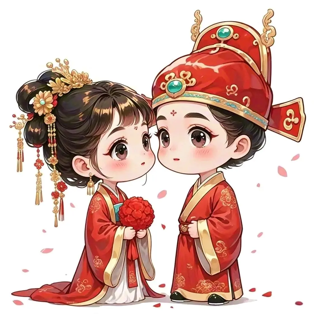 古风新人喜庆头像