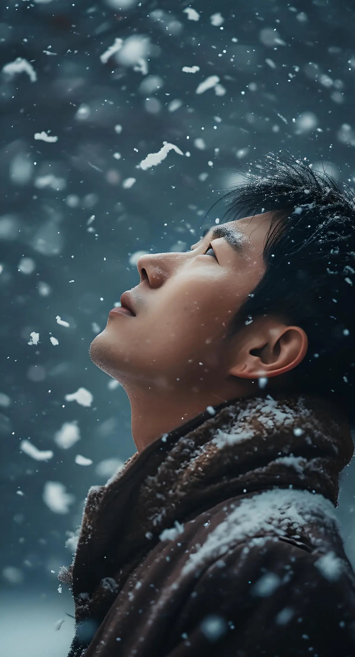 抬头望向那浩瀚的天空,只见鹅毛般的大雪纷纷扬扬