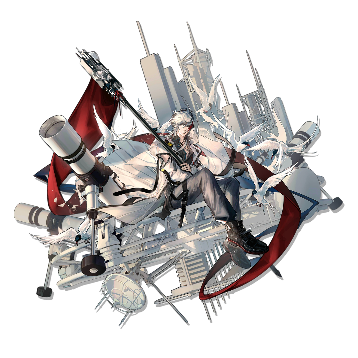 【明日方舟】角色立绘-男干员篇(P3) - 哔哩哔哩