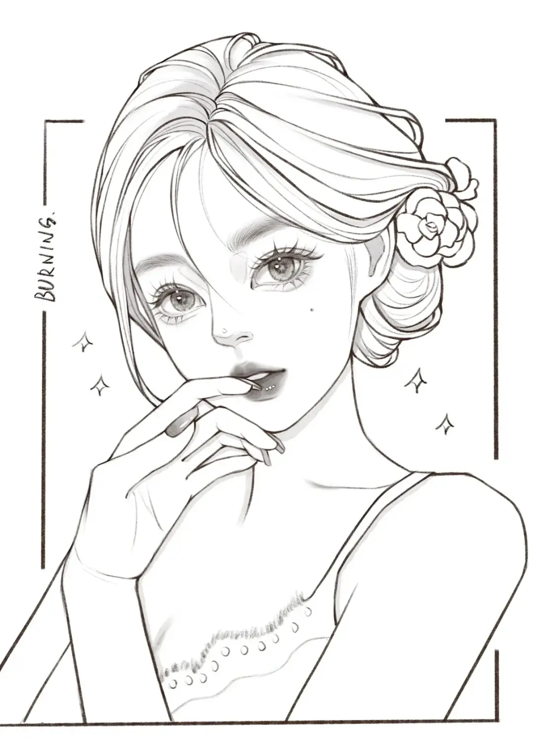 秘诀在这组少女线稿上!