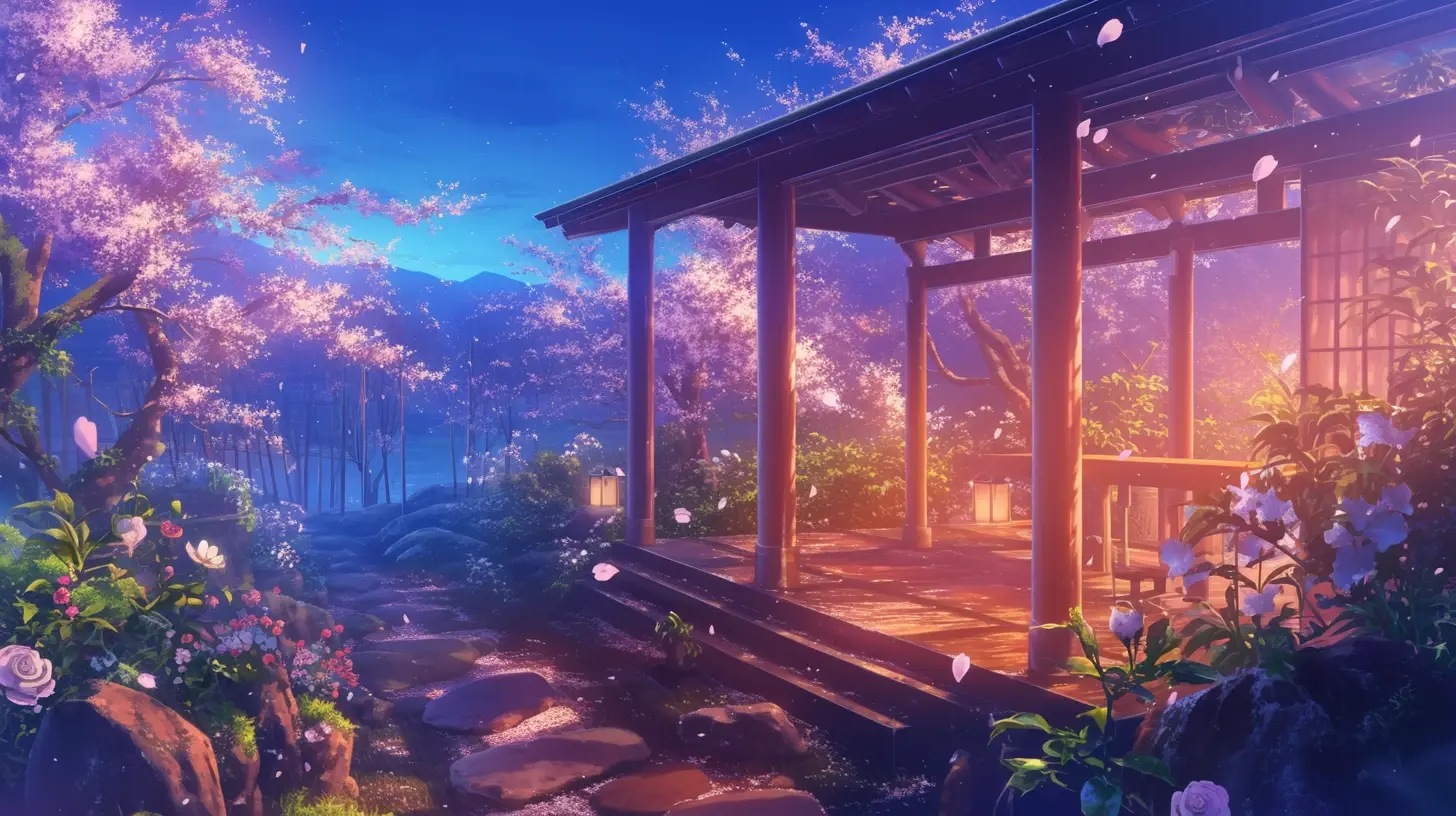 画师推荐~二次元/动漫风景壁纸(唯美樱花)