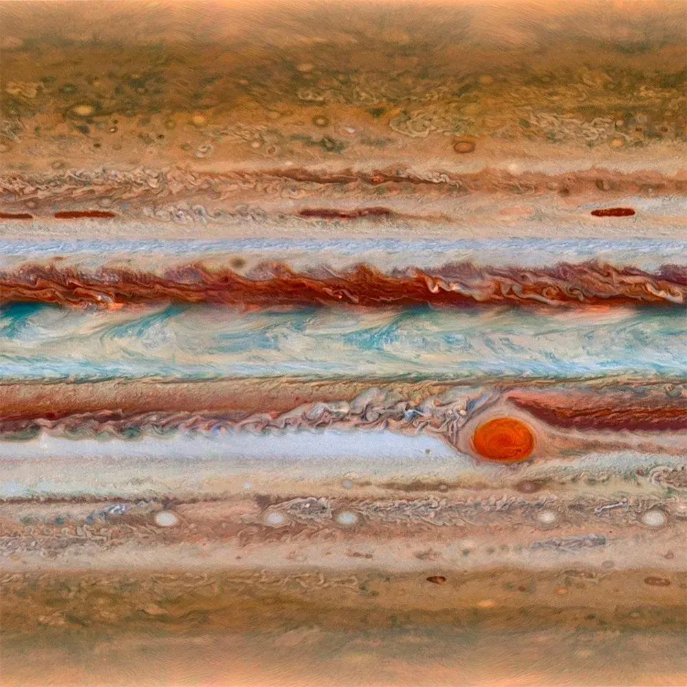 哈勃望远镜拍摄的木星惊人照片