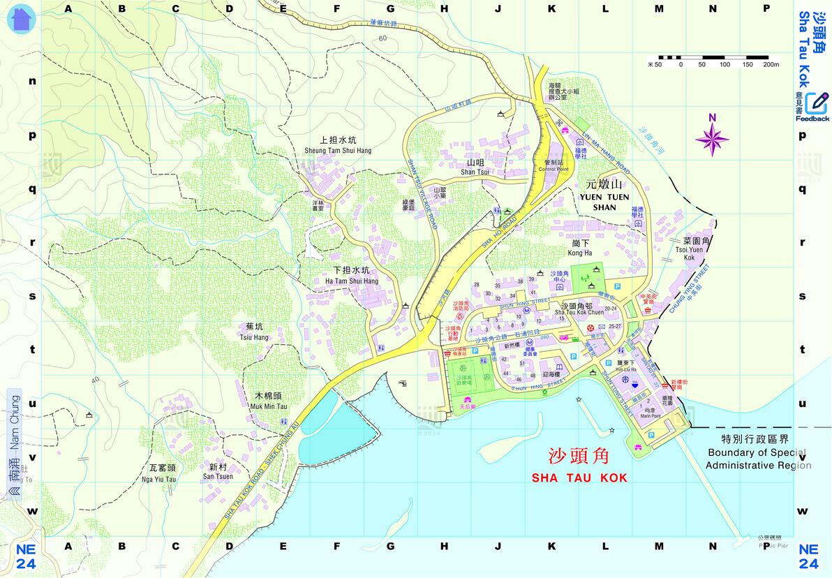 香港特别行政区（西贡区、沙田区、大埔区、北区）行政区划超级详细全要素地理地图 - 哔哩哔哩