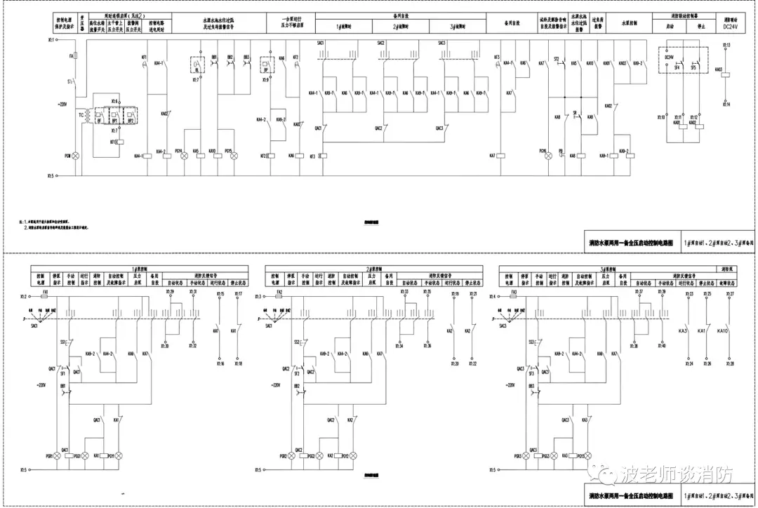 两用一备消防泵控制电路解读