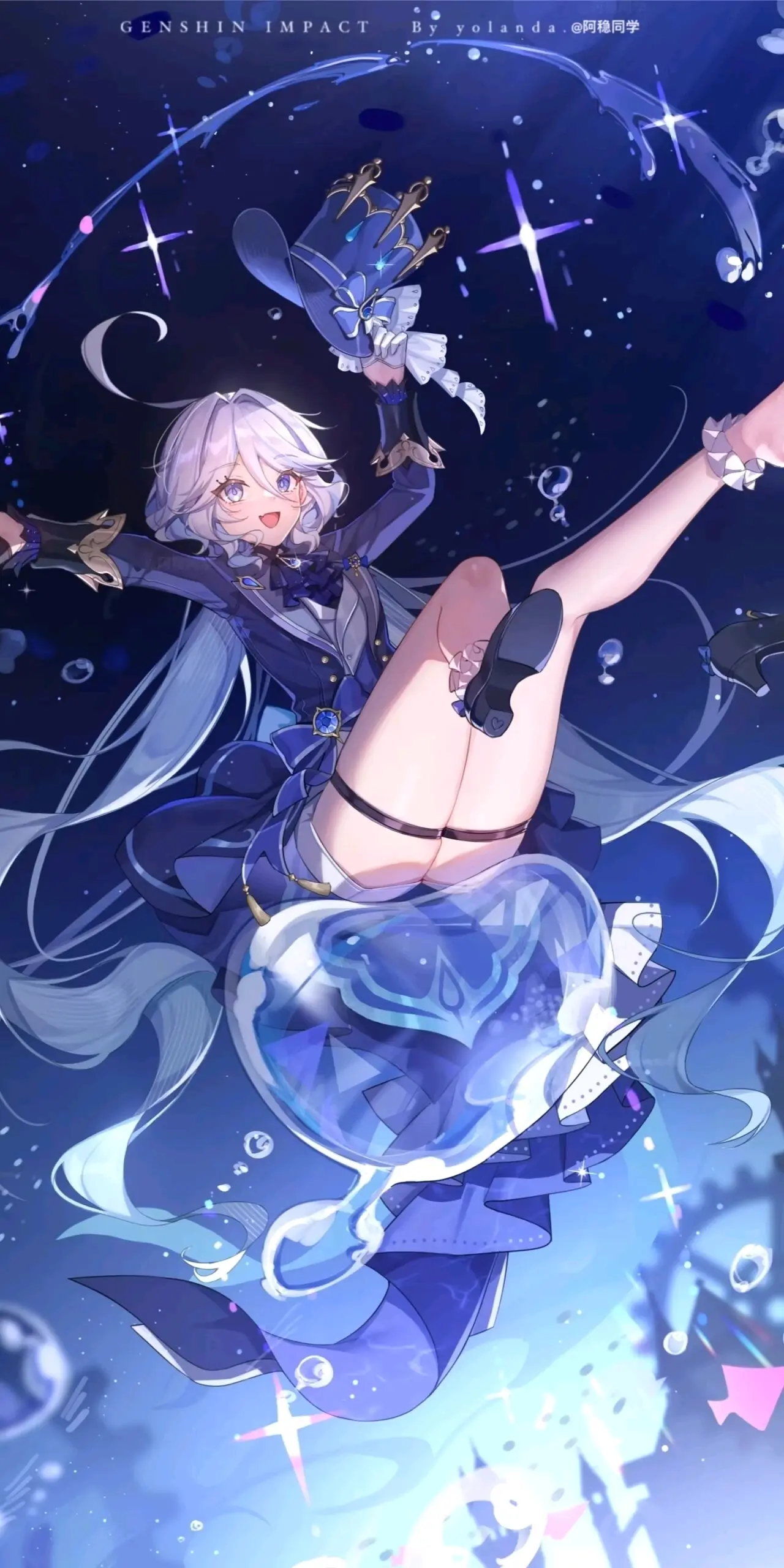 芙卡洛斯和芙宁娜美图壁纸篇