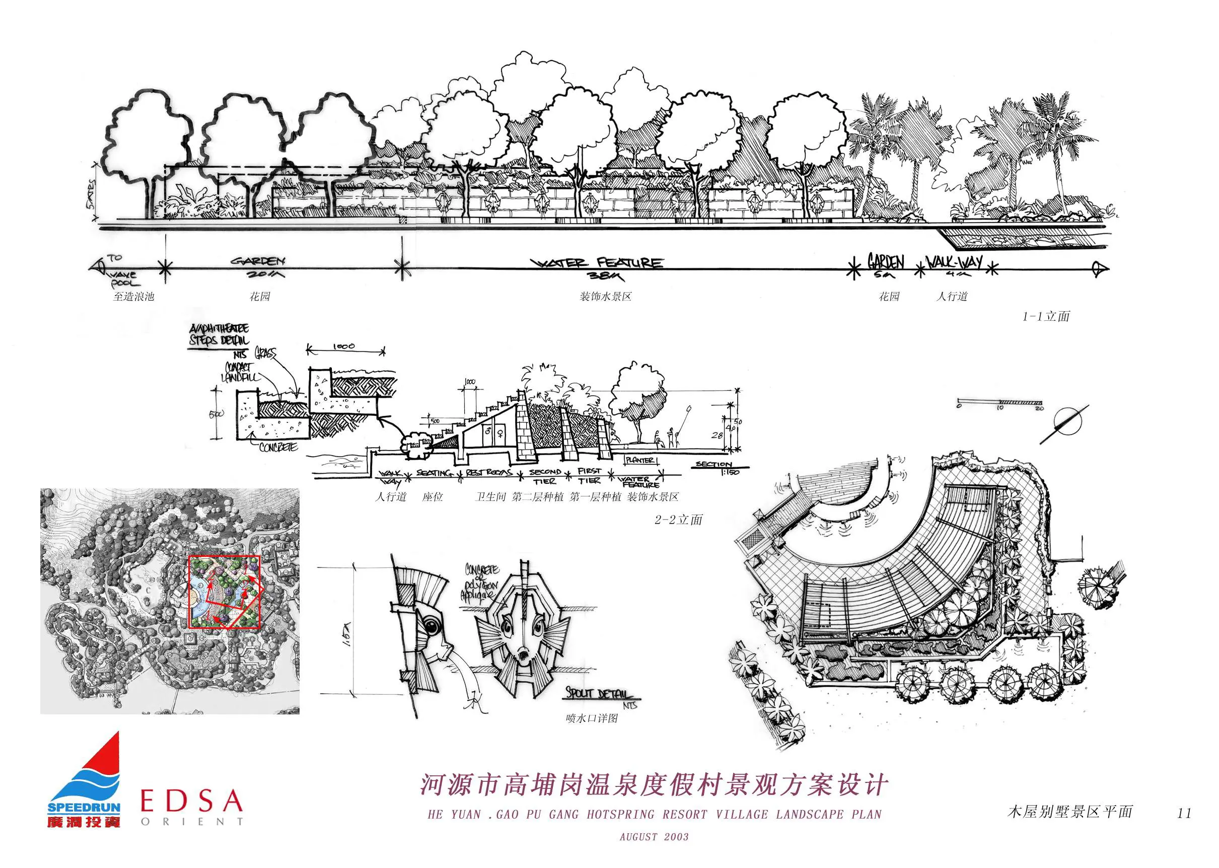 【手绘案例】河源温泉度假村