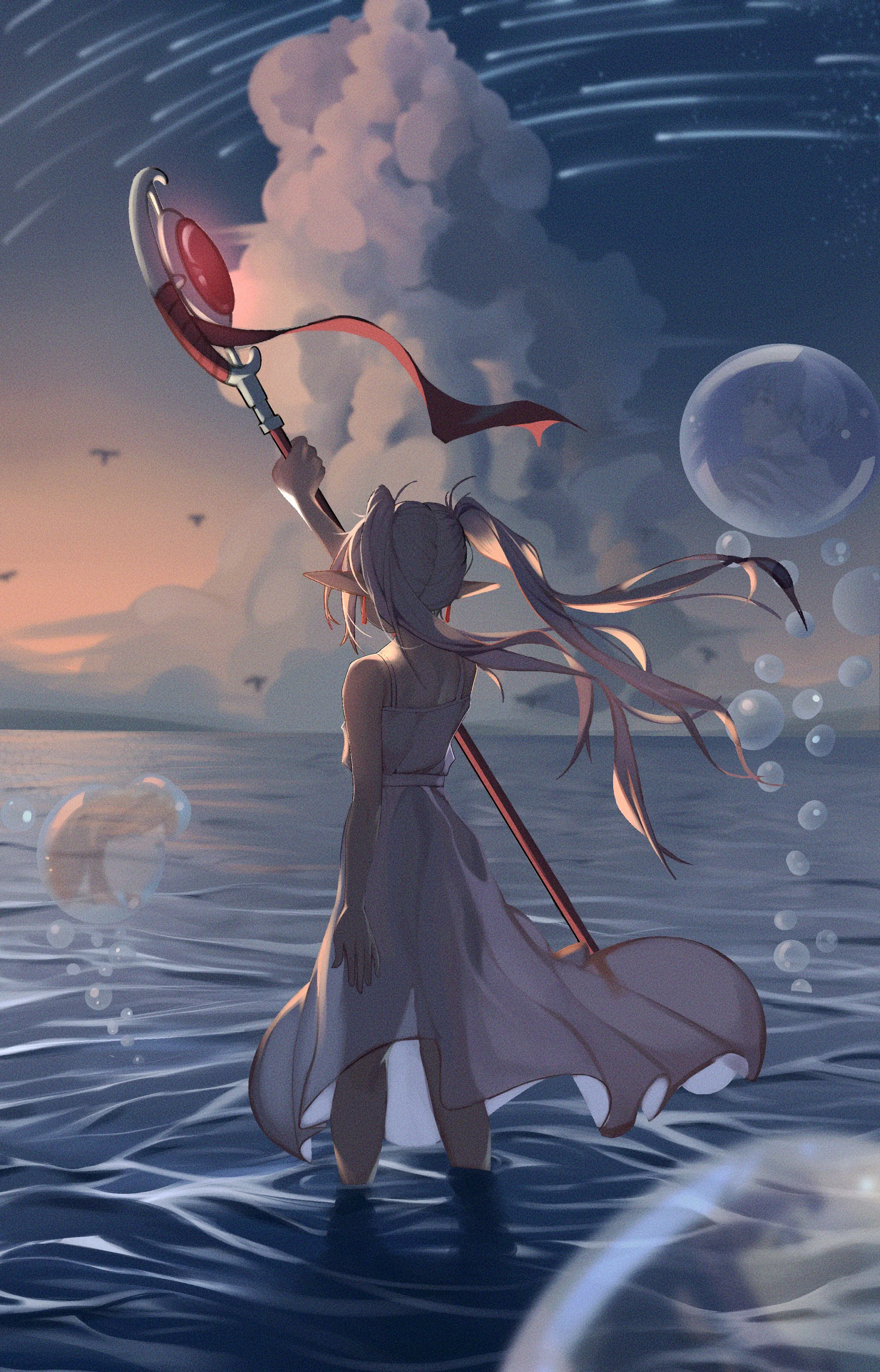 少女背影插画特辑