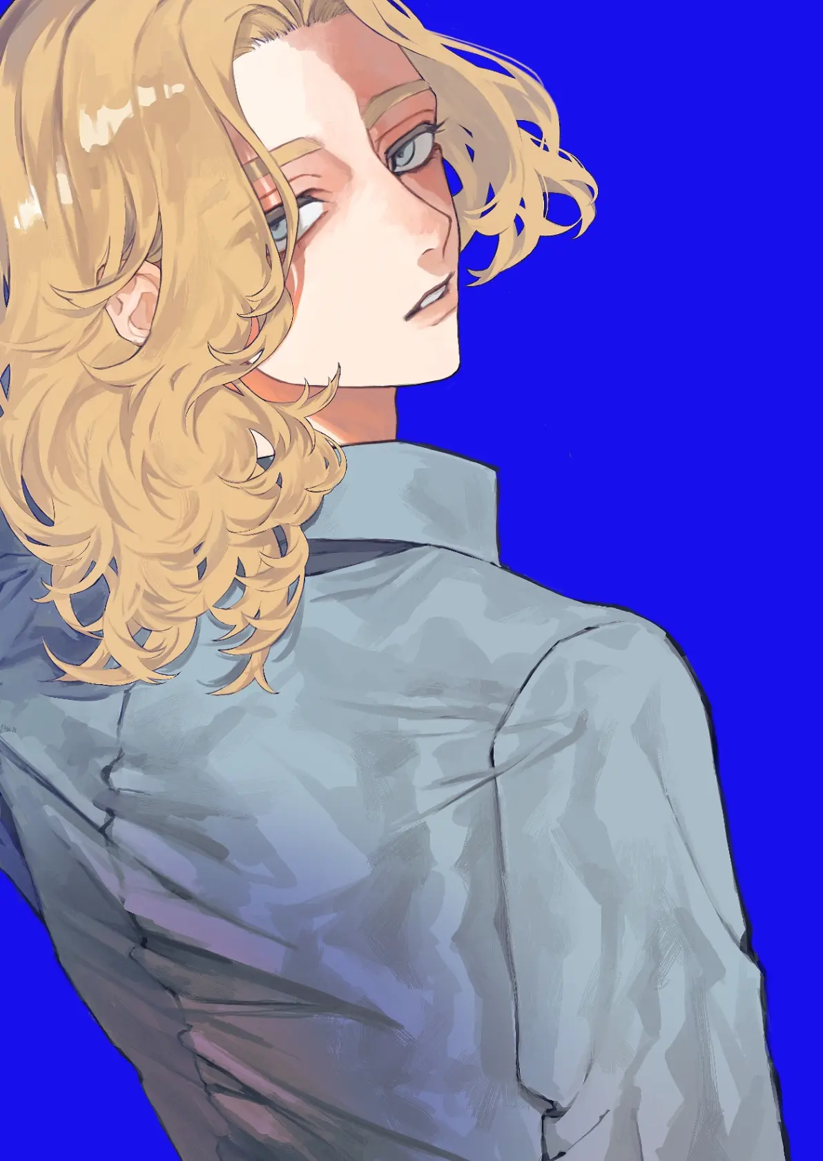 金发男子插画特辑