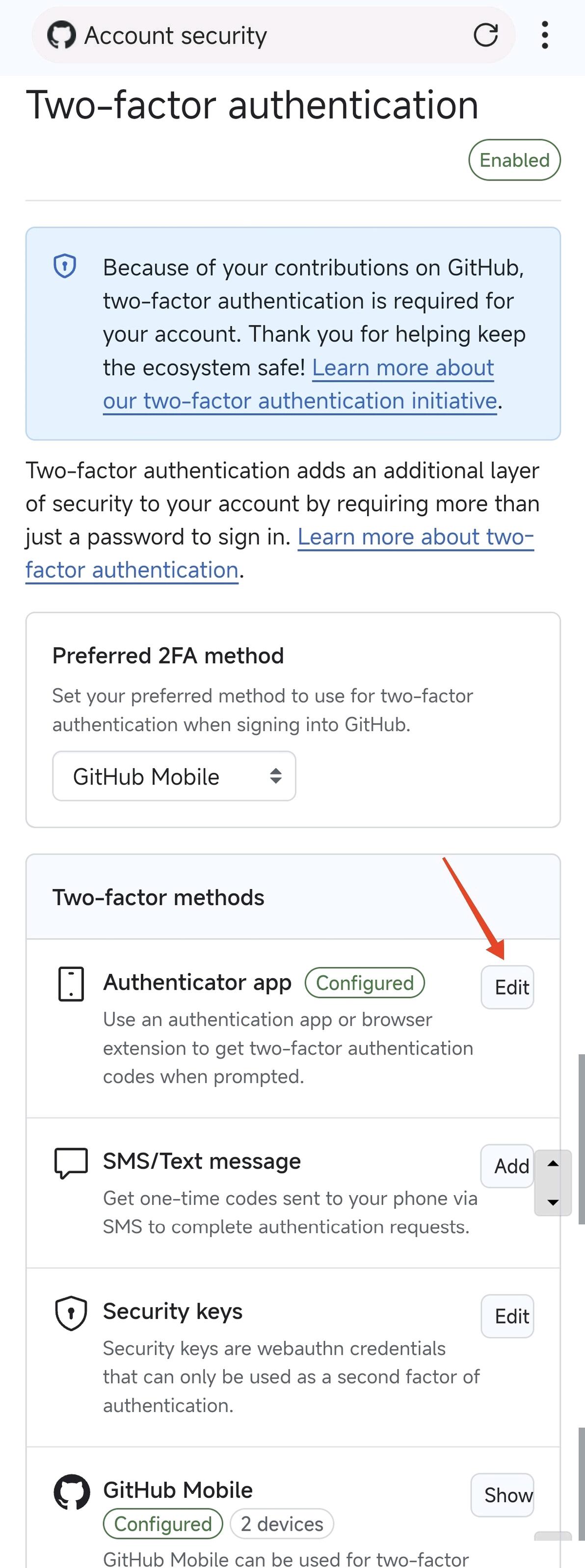 GitHub更改2FA设备 - 哔哩哔哩