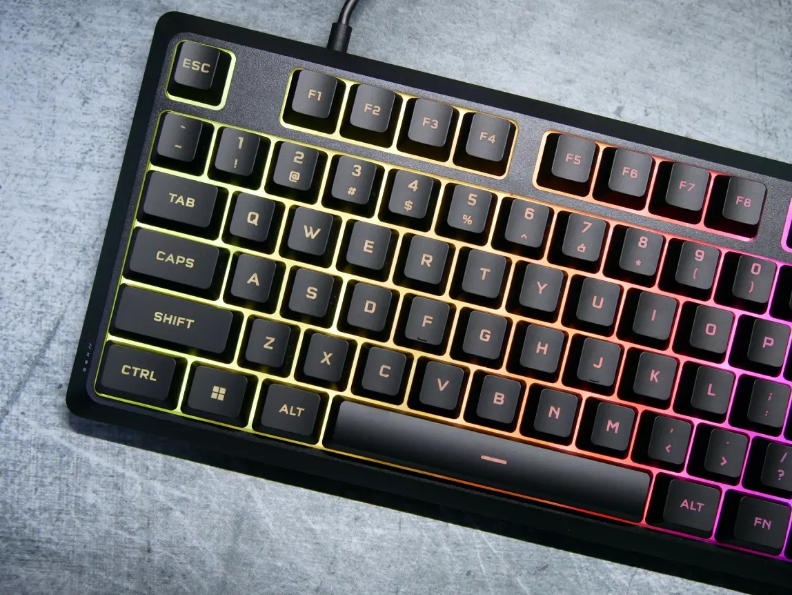 2024年的薄膜键盘——海盗船 k55 core 游戏键盘
