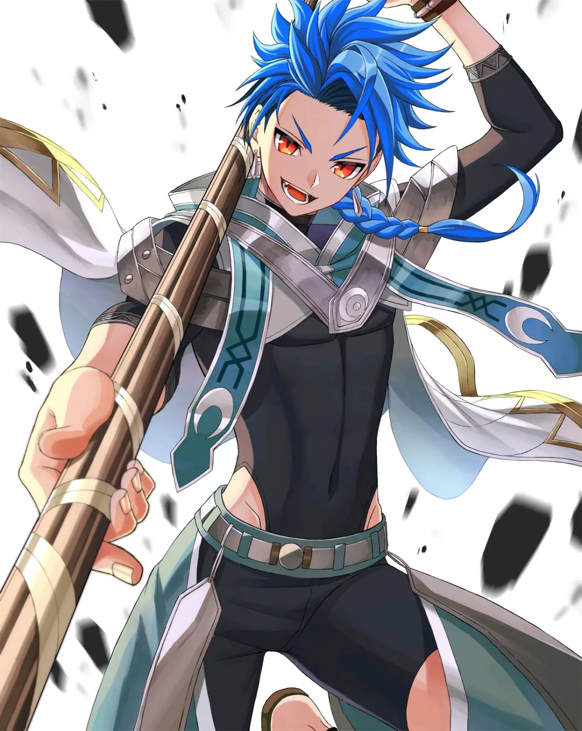 麻花辫男子插画特辑