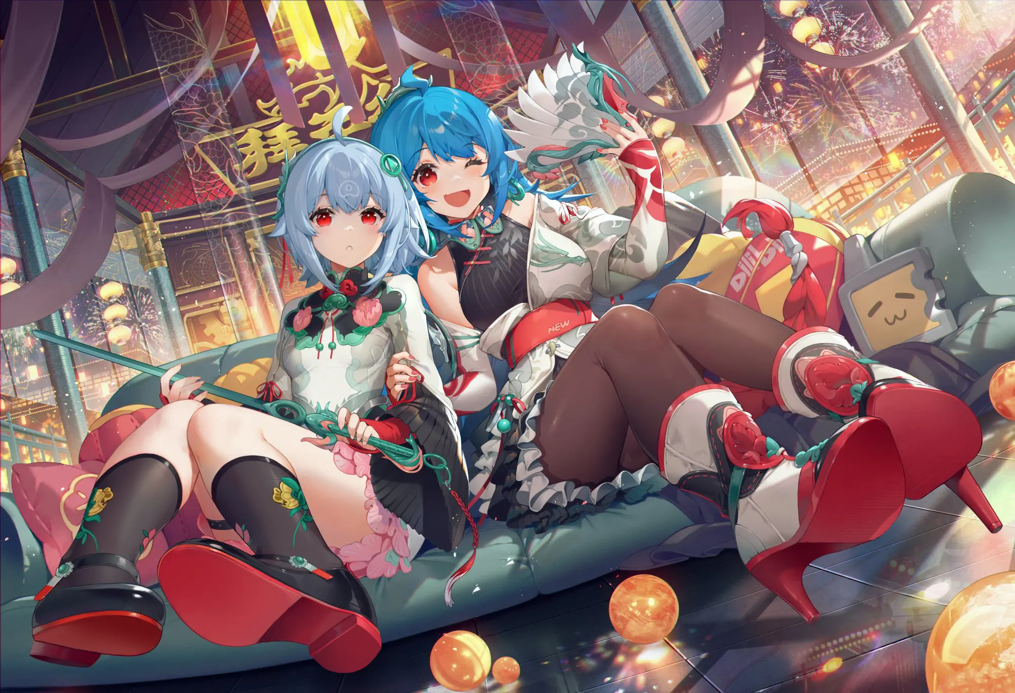 2024拜年纪2233桌面&景深壁纸