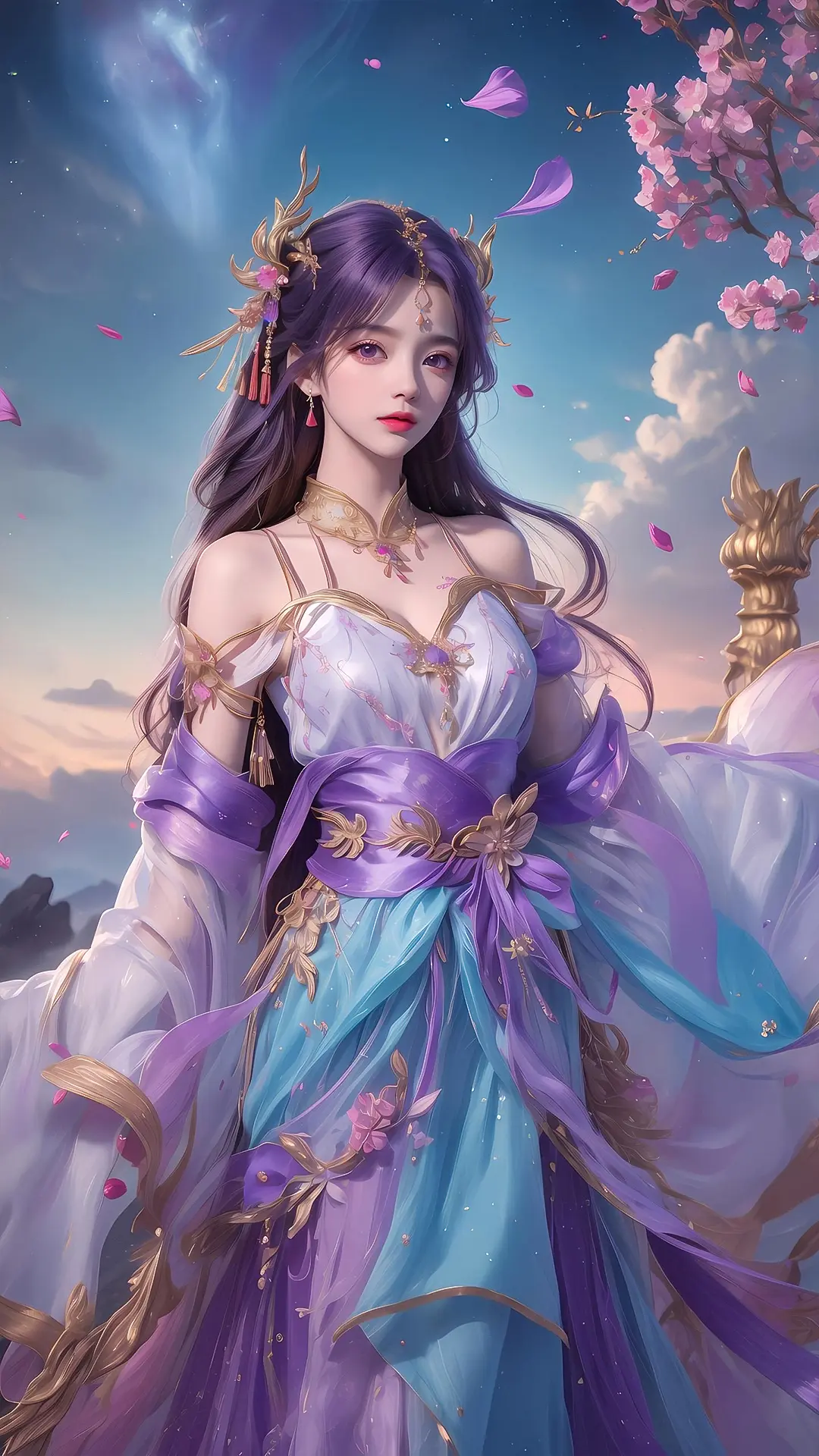 《完美世界》国漫女神ai绘画:云曦高清手机壁纸分享 - 哔哩哔哩