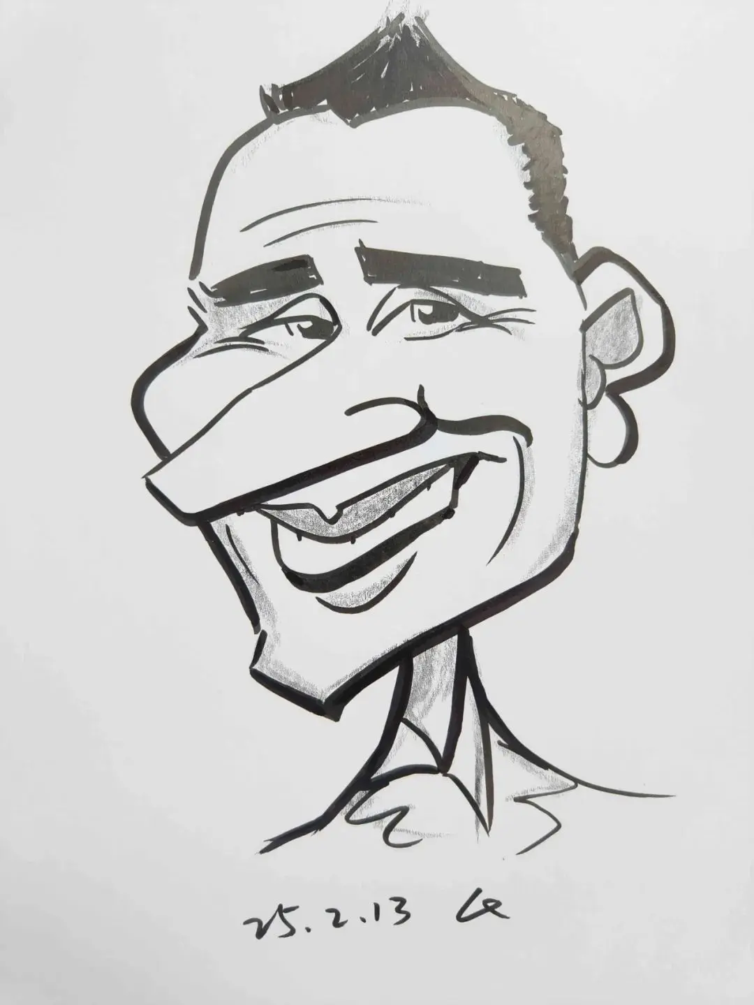 翔画人物,25年2月肖像漫画练习63张