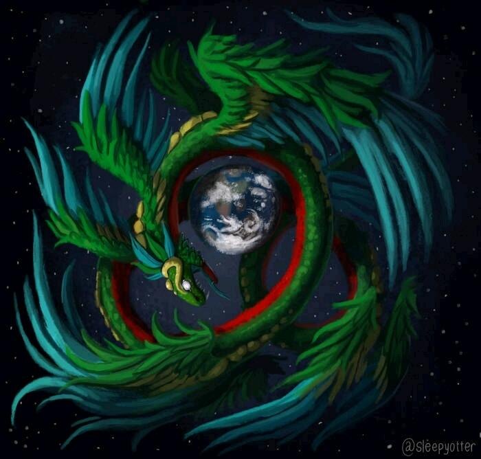 世界龙族传说:阿兹特克神话的羽蛇神——魁扎尔科亚特尔 - 哔哩哔哩