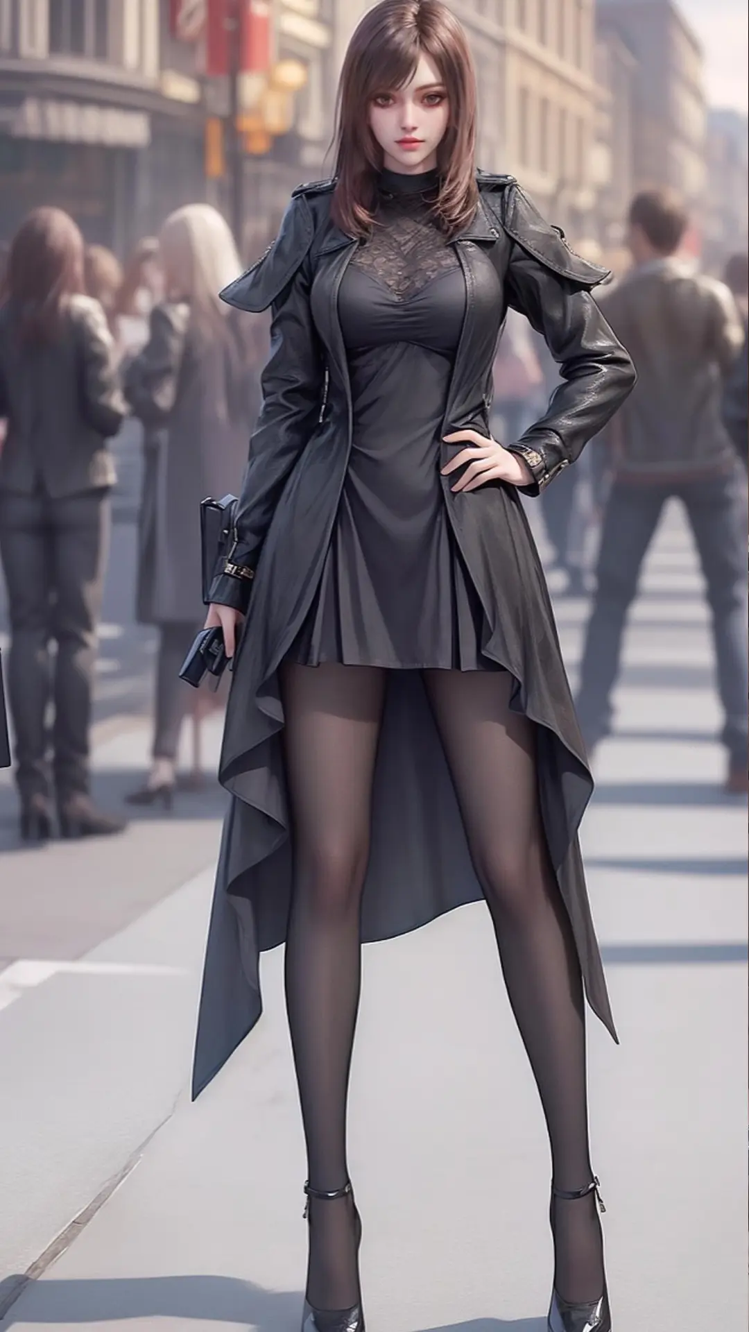 国漫顶级美女ai建模:《雄兵连》杜蔷薇4k手机壁纸