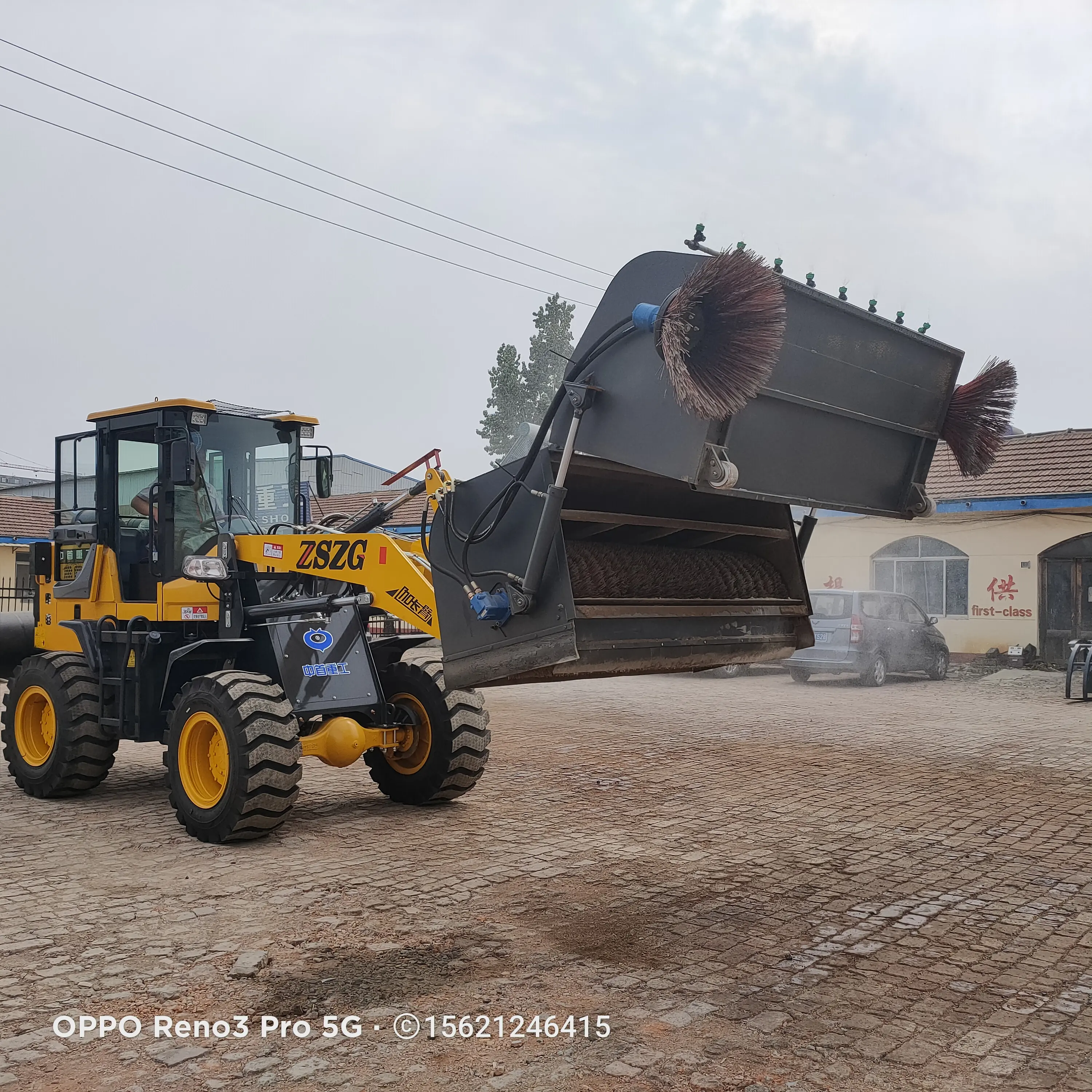 铲车改装扫路机清扫器大型扫地机装载机介绍