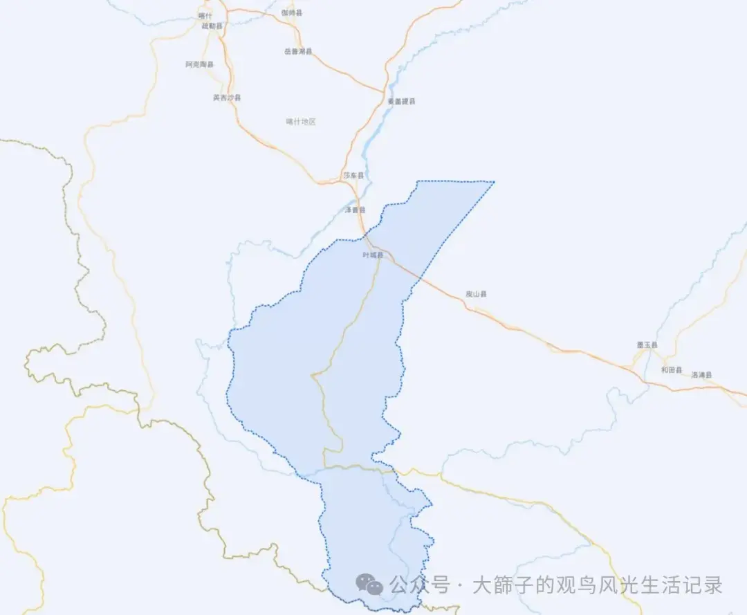 叶城县鸟类及其他生物观察记录:地理篇
