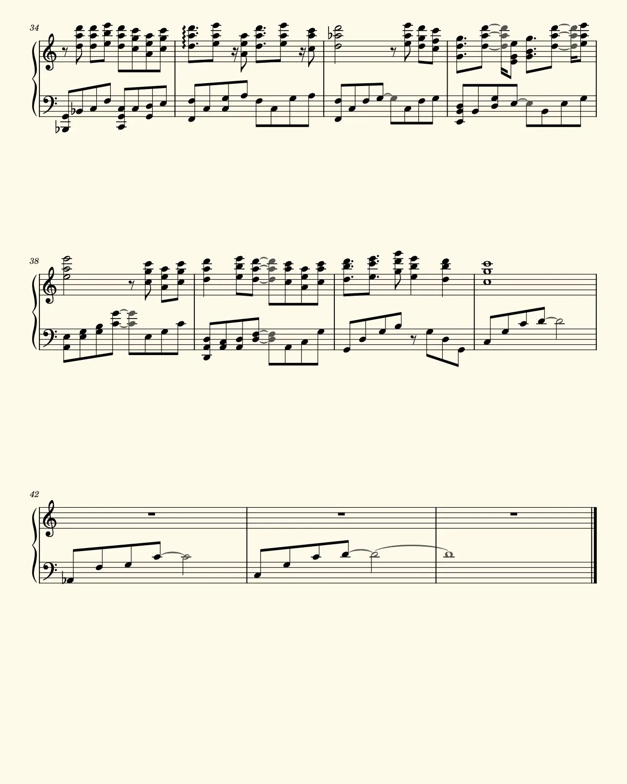 《红尘客栈》钢琴谱