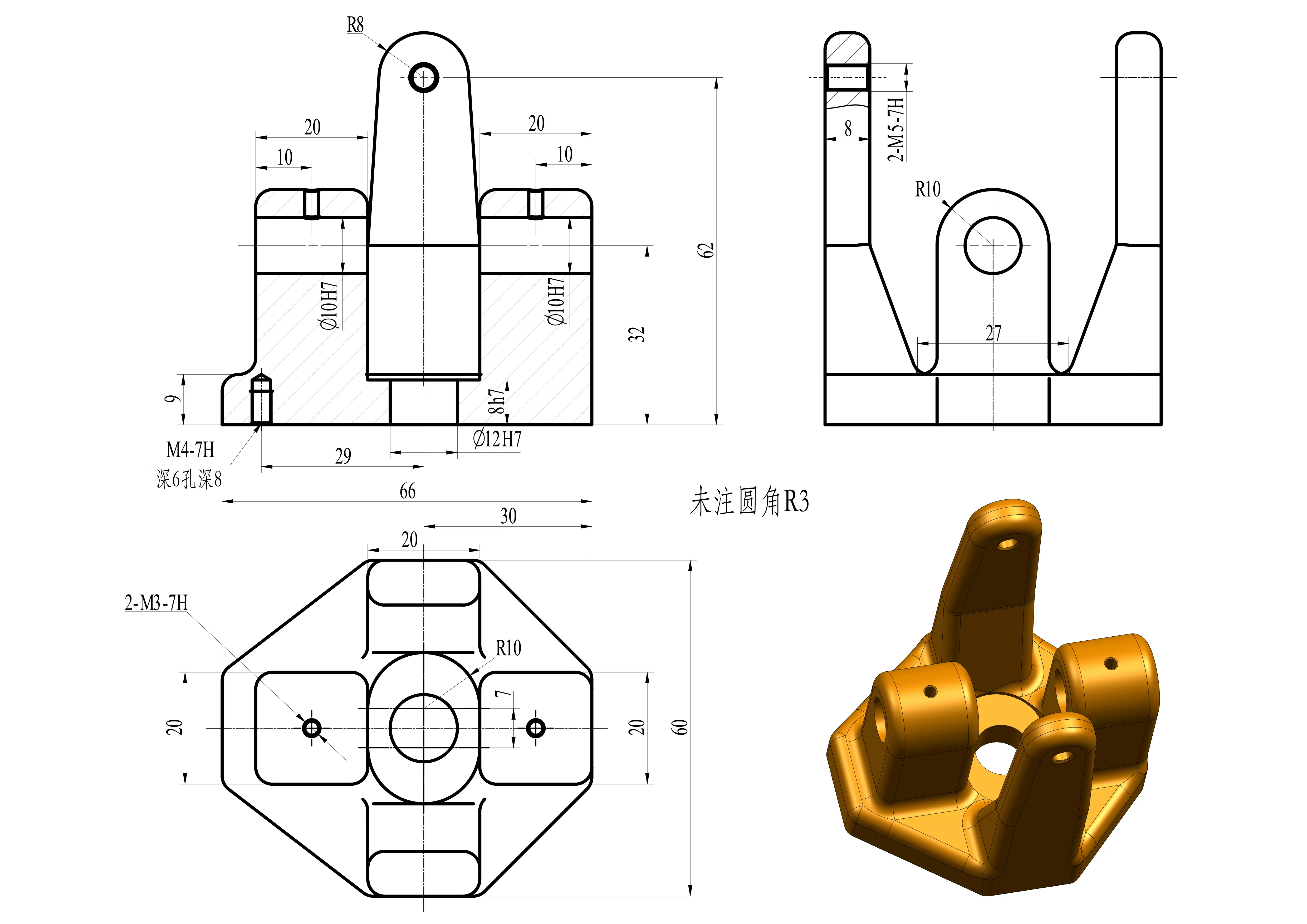 三维图纸平面图形图片