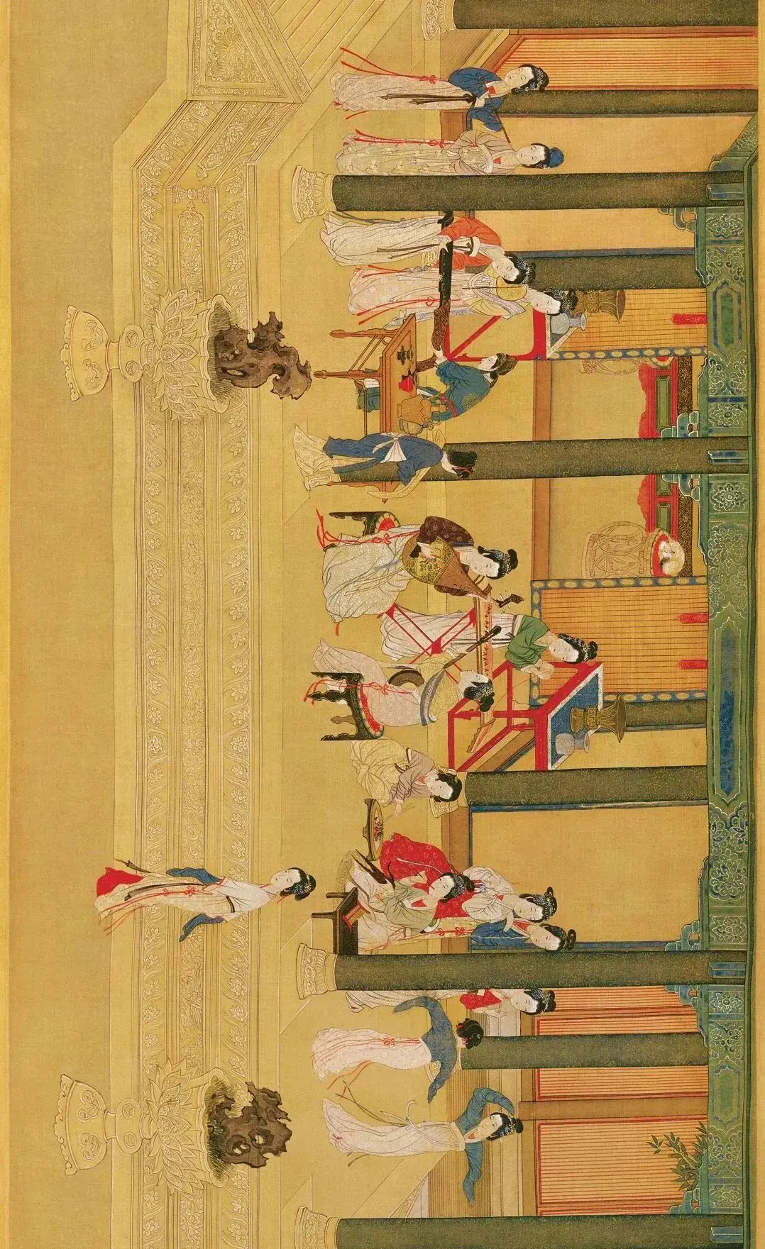 名画赏析丨仇英·汉宫春晓图(中国十大传世名画之一)
