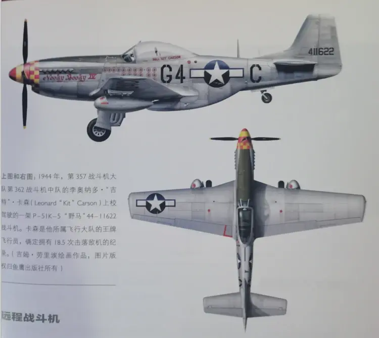 p51野马战斗机三视图图片