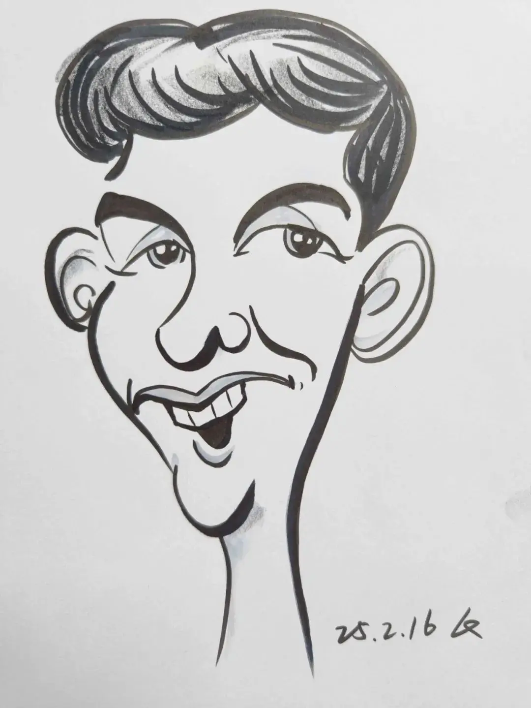 翔画人物,25年2月肖像漫画练习63张