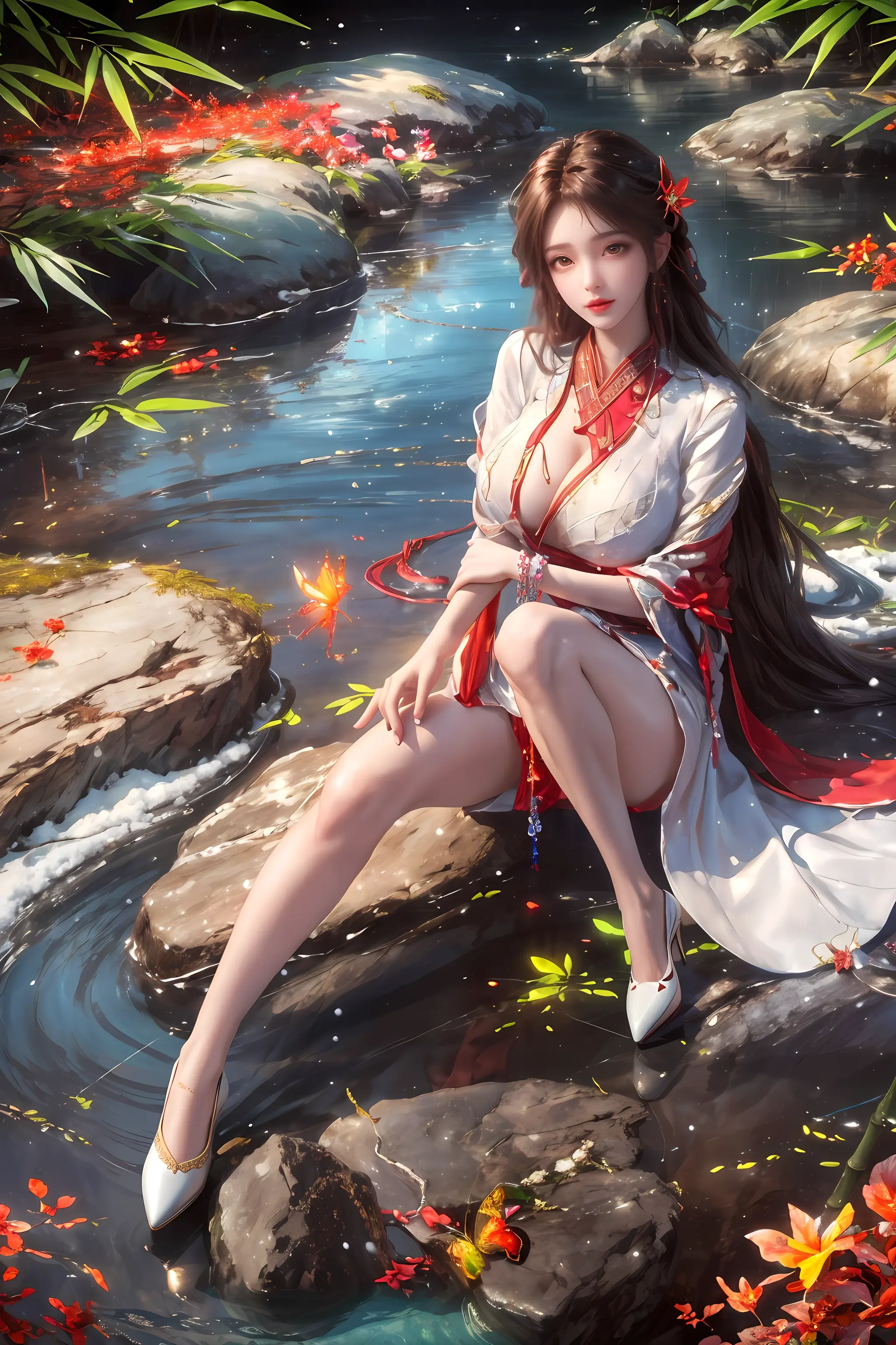 国漫完美世界-火灵儿ai图集绘画二次元手机电脑高清壁纸