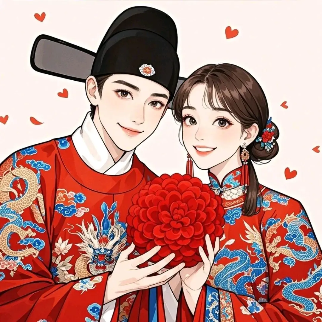 古风版婚庆头像