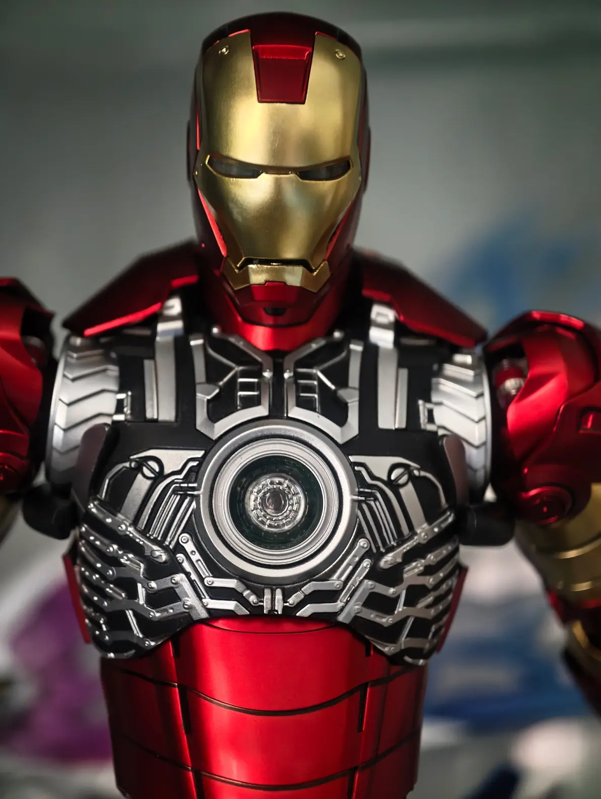 咪咕钢铁侠mk3穿帮胸灯简单解决