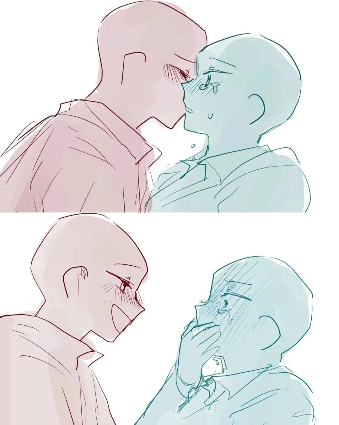 三连带走1000 双人情侣线稿素材 新手必练的人体动态