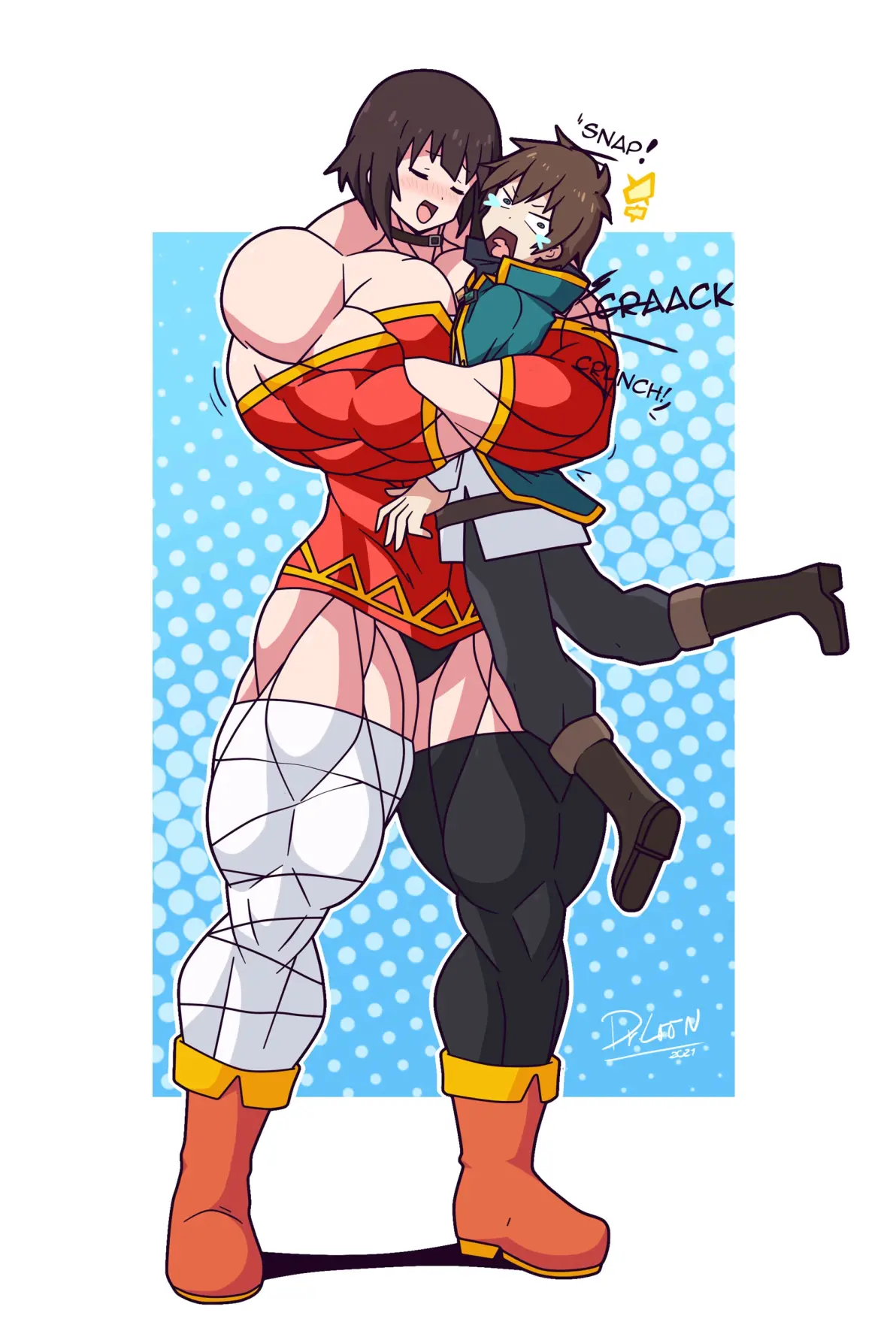 drloon的肌肉女反差萌