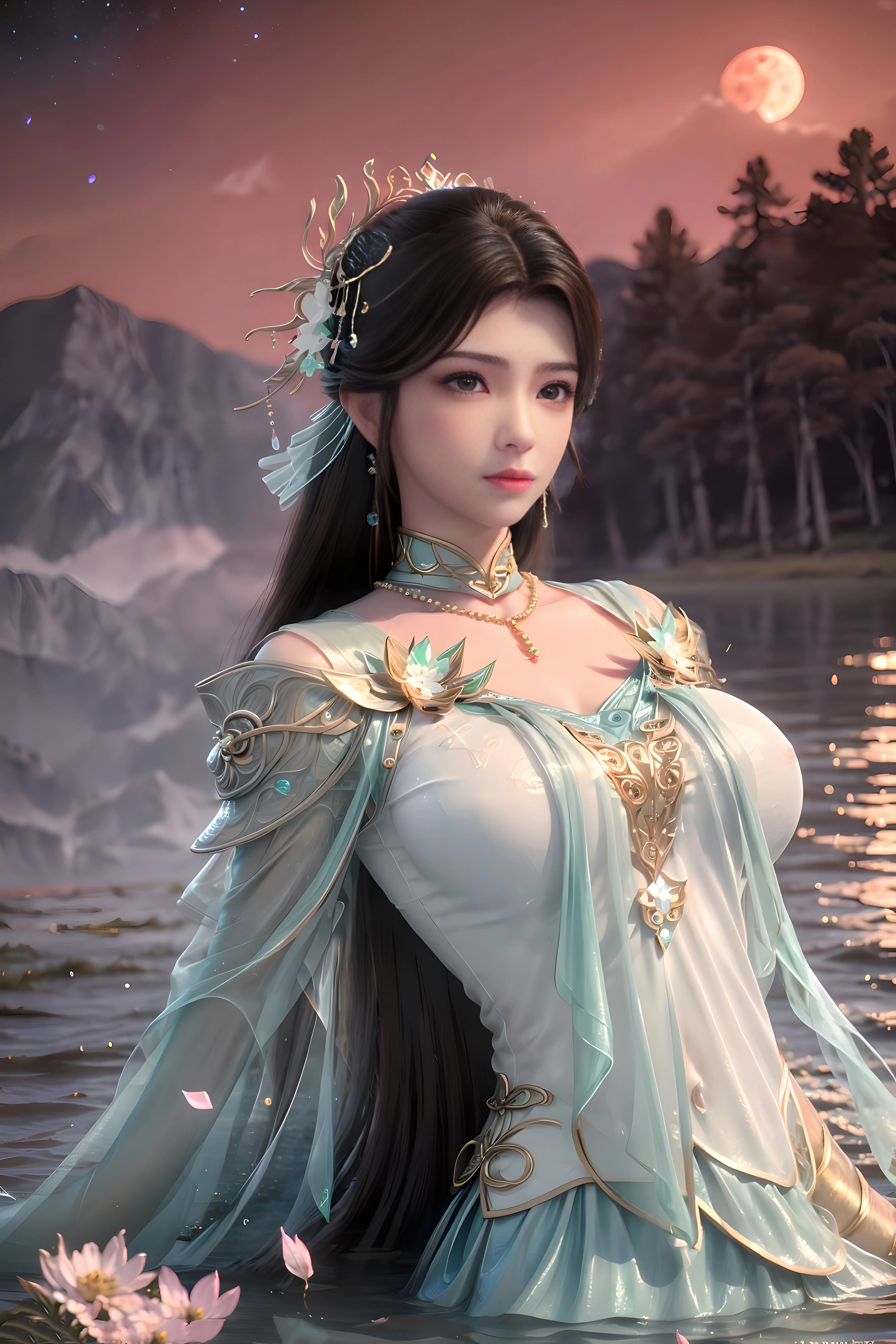 国漫女神|《百炼成神》溪幼琴ai无水印手机壁纸:虚灵宗宗主溪铭远的曾