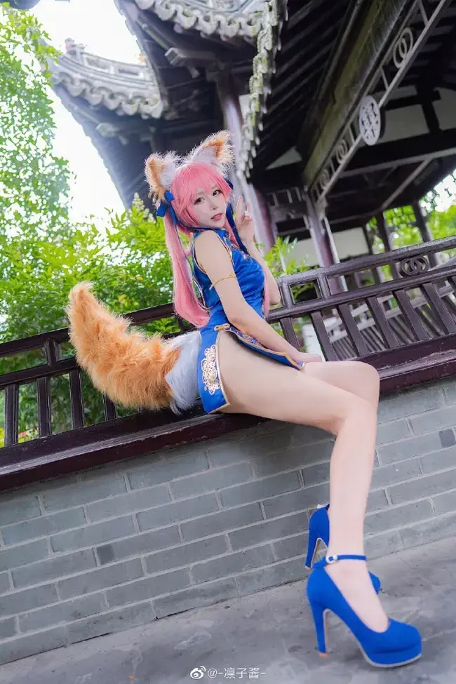 【cos正片】fate extra 玉藻前旗袍cos cn凛子酱 - 哔哩哔哩