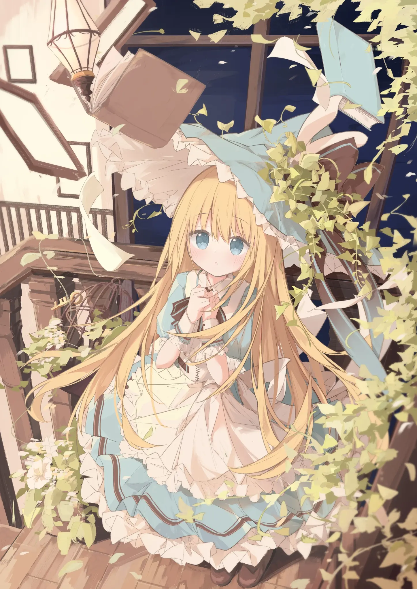 金长发女子插画特辑