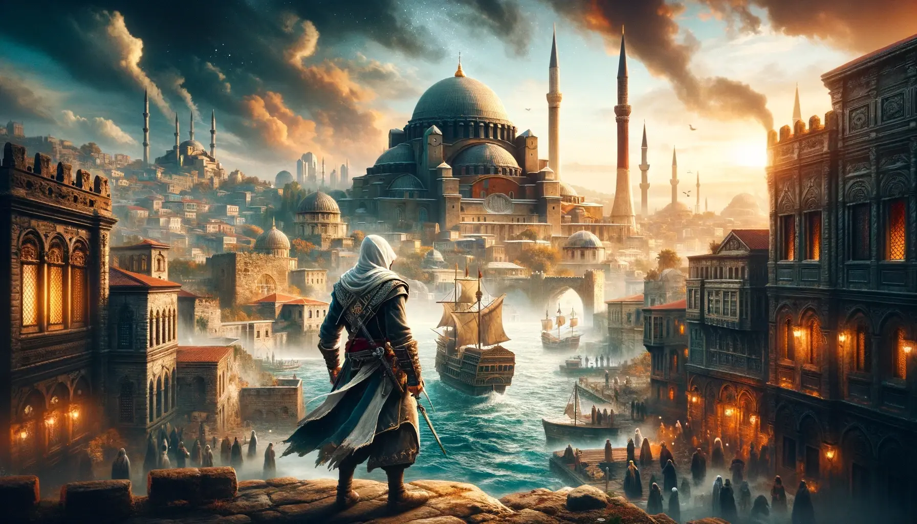 4k刺客信条全系列壁纸ai生成