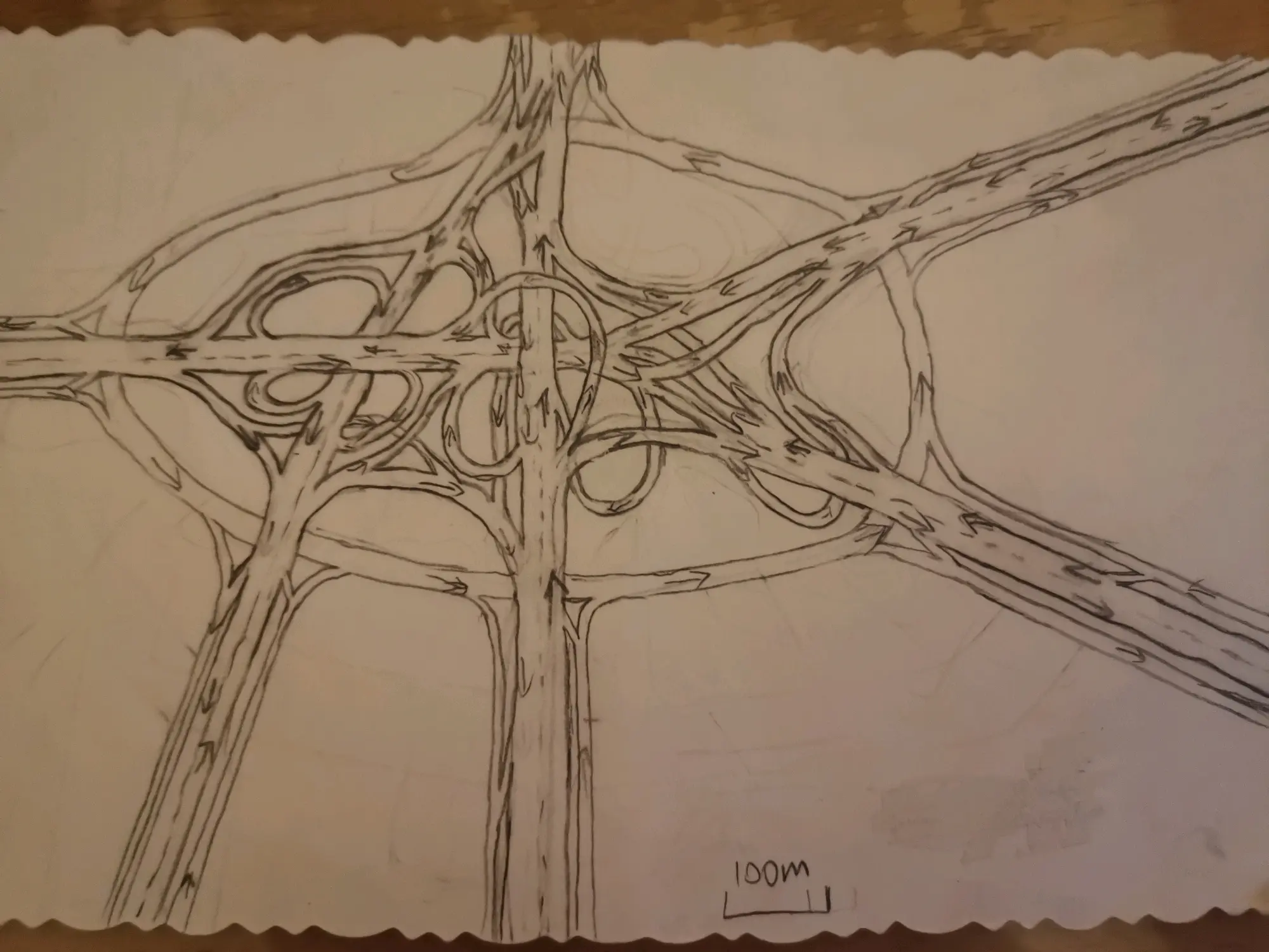 关于我花一个多小时画了一个简易立交这件事