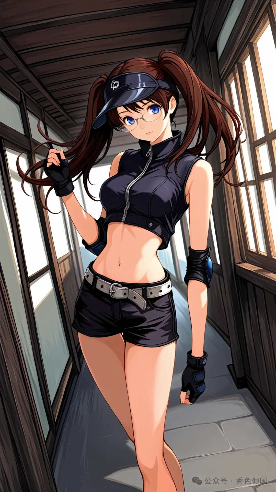 大暮维人笔下双马尾之野山野林檎from《飞轮少年》